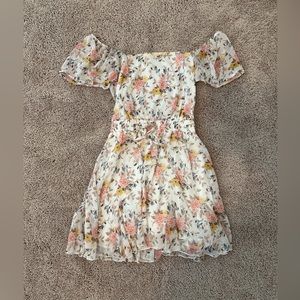Floral ruffle dress